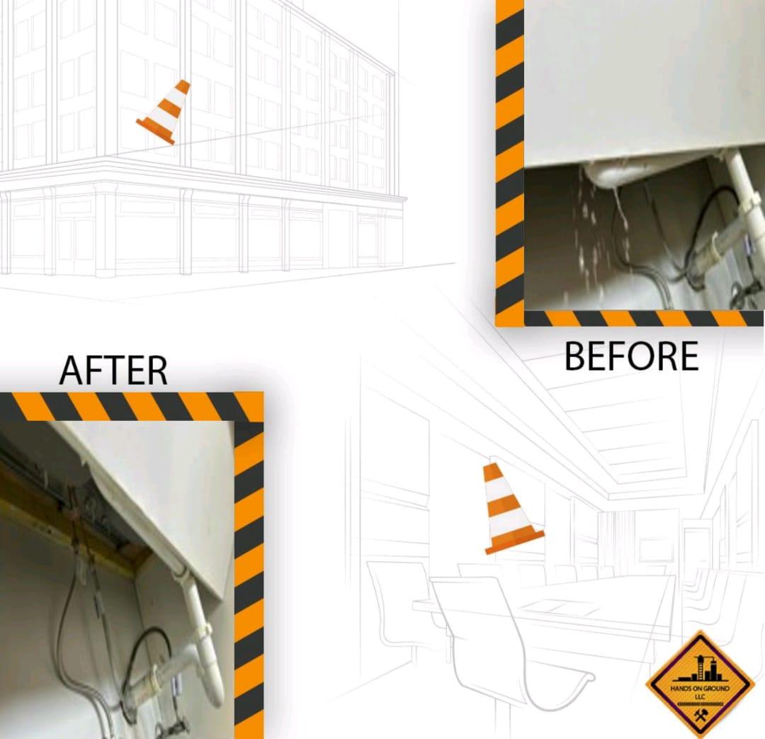 Ceiling Pipe Leak Repair